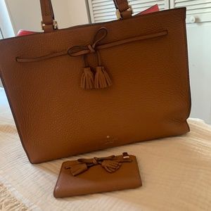 Kate spade tote and matching wallet